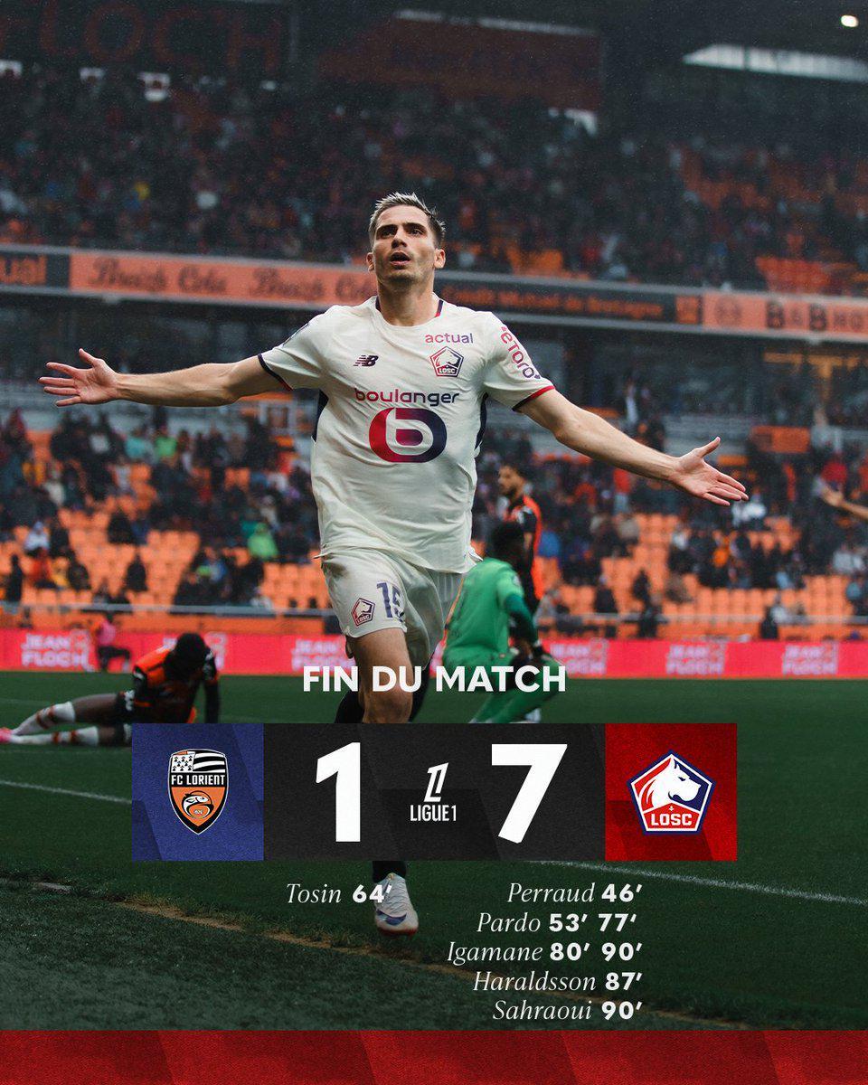 世界赛比分-恐怖如斯！里尔半场打入7球，为法甲28年来首队