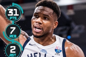 观看入口-毫无悬念！字母哥首战20中14狂揽31分7板 赛后当选最佳球员